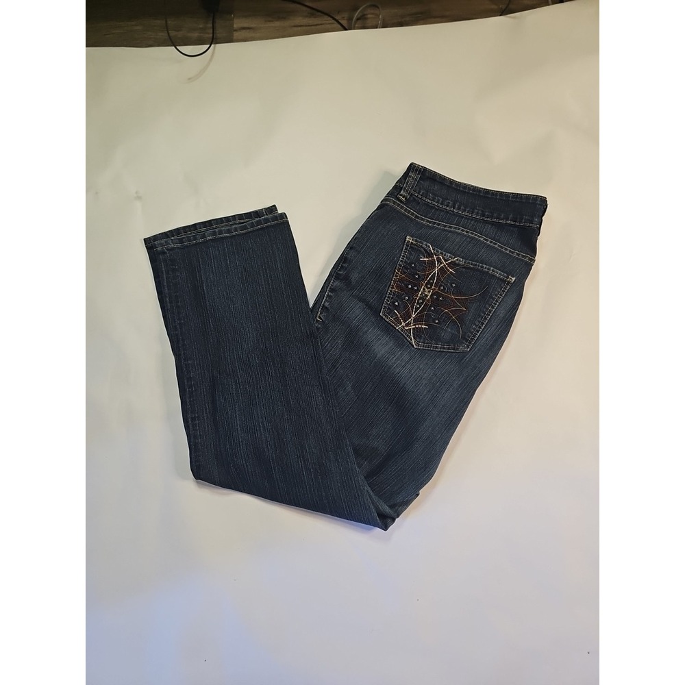 JAG Jeans Paley Boot Plus 40 Waist, 32 Inseam Pull on Blue Jeans . Excellent